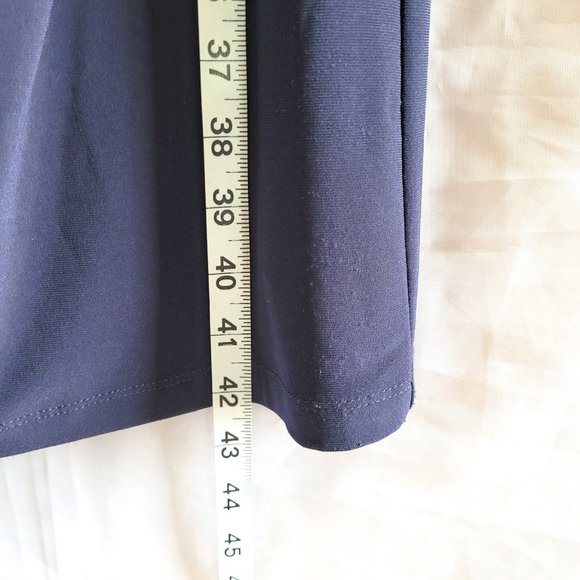 Lauren Ralph Lauren Navy Blue Sequin Top Sleeveless Dress - Picture 8 of 9